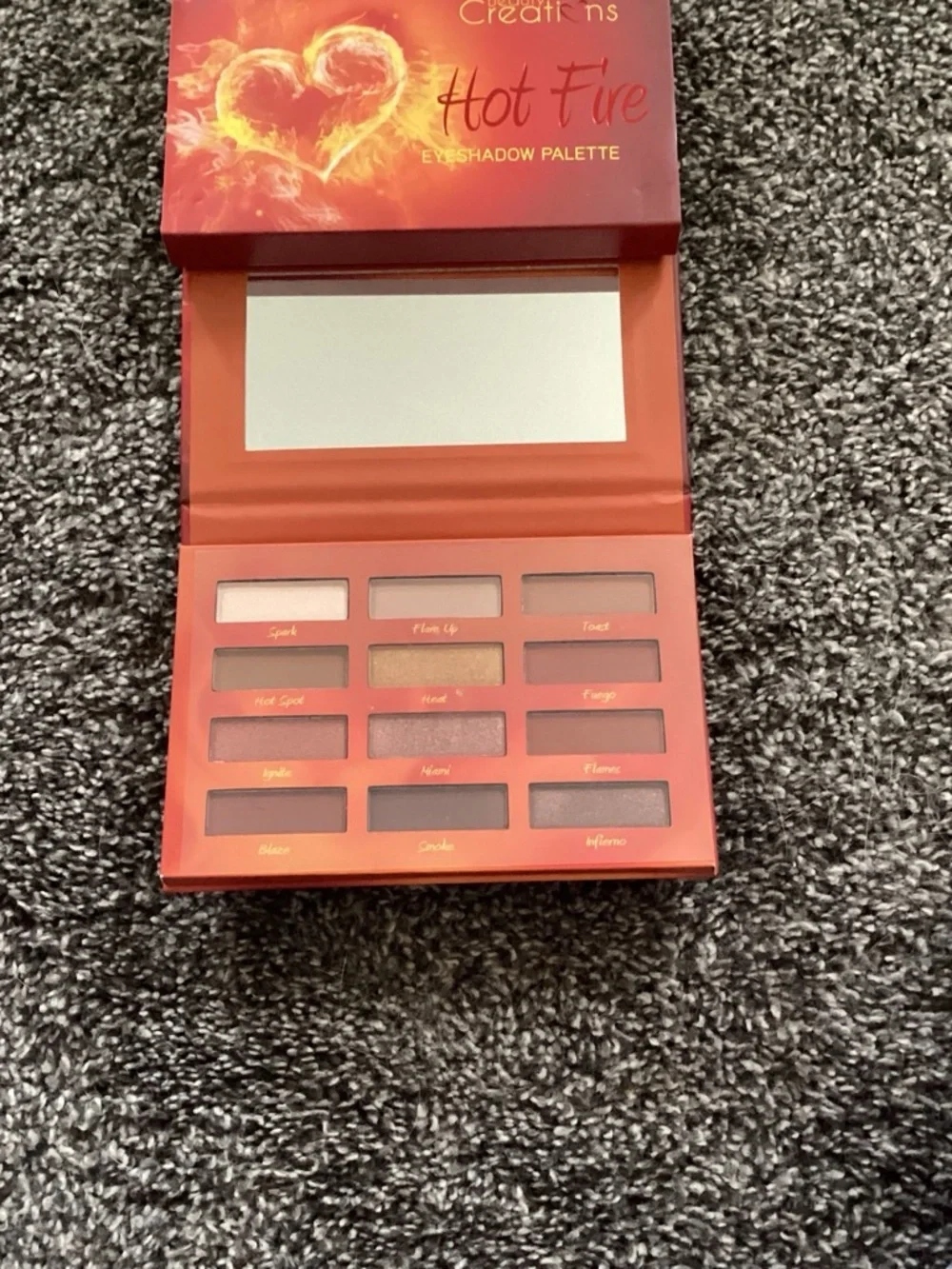 Beauty Creations Hot Fire Eyeshadow Palette - Red & Orange Ombre